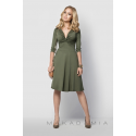 Midi šaty Makadamia 015 - Khaki