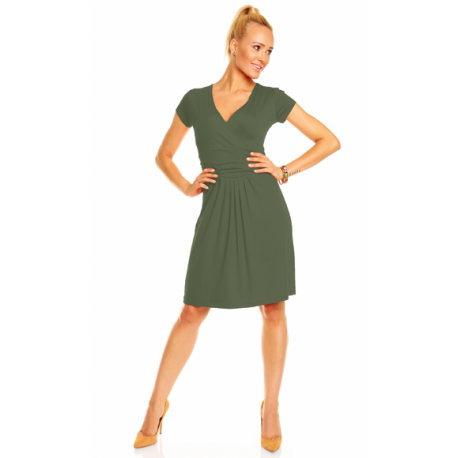 Dámské a kojící šaty „NIKOLA“, KR - Khaki