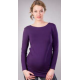 Těhotenská tunika/halenka TERA - Fialová