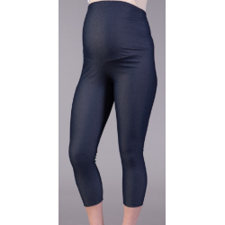Těhotenské 3/4 legíny vzhled JEANS - Granát