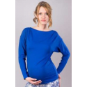 Těhotenské tričko/halenka KILA – Modrá jeans