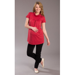Těhotenská halenka/tunika BIMO - Červená