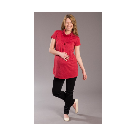 Těhotenská halenka/tunika BIMO - Červená