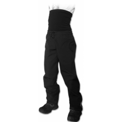 Dětské softshellové kalhoty s vysokým pasem - Černá