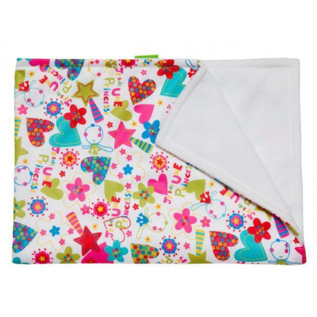 Přebalovací dečka Haipa Daipa, 50x70cm - Srdíčka/Bílá
