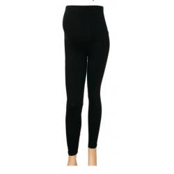 Dlouhé těhotenské legíny - černá