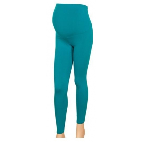 Dlouhé těhotenské legíny - Mořská modř