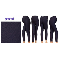 Dlouhé těhotenské legíny ala JEANS - granát