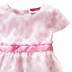 Dívčí šaty s růžovými puntíky a se spodničkou
