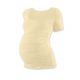 Těhotenské tričko JOHANKA, krátký rukáv - CAFFE LATTE