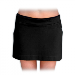 Denim (jeans/barevná riflovina) těhotenská mini sukně MONIKA - černá