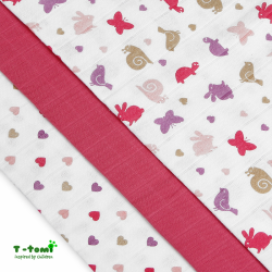 Látkové TETRA pleny Růžoví šneci