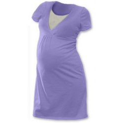 Noční košile pro těhotné a kojící matky Lucie, KR -šeříková