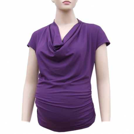 Těhotenská blůzka BAGI – fialová
