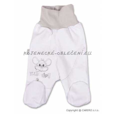 Bavlněné polodupačky "Little Baby" - šedá