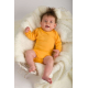 Kojenecké body s dlouhým rukávem Jožánek -žlutooranžová