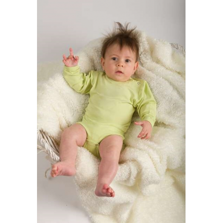 Kojenecké body s dlouhým rukávem Jožánek - světle zelená