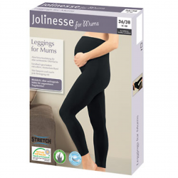 Dlouhé těhotenské legíny JOLINESSE s Aloe Vera - černá