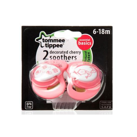 Šidítko Cherry latex 2 ks 6-18m