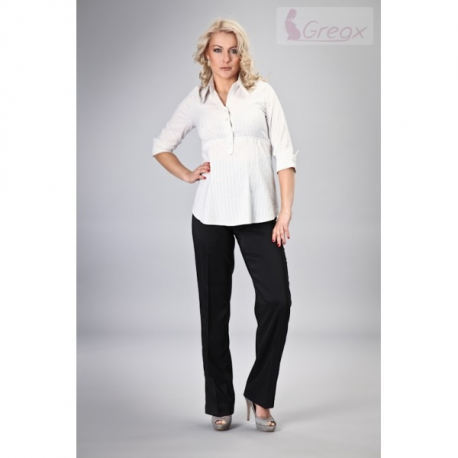 Elegantní těhotenské kalhoty NOLA - černé