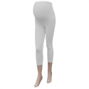 Těhotenské 3/4 legíny - bílé