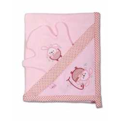 Dětská osuška s žínkou 90x90cm