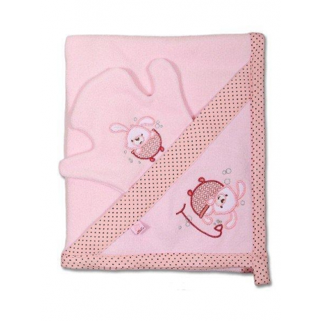 Dětská osuška s žínkou 90x90cm