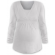 Jožánek ANIČKA Kojící a těhotenská tunika do A , dlouhý rukáv - Smetanová