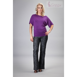 Těhotenské kalhoty DENIM - černý melír