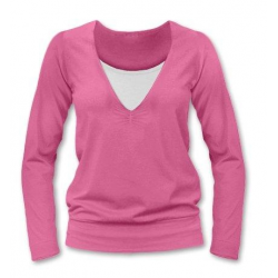 KOJÍCÍ TRIČKO KARLA, dlouhý rukáv - Světle růžová