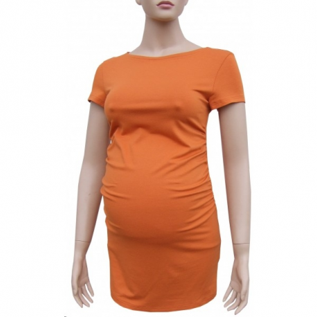 Těhotenská tunika KAZA - Oranžová