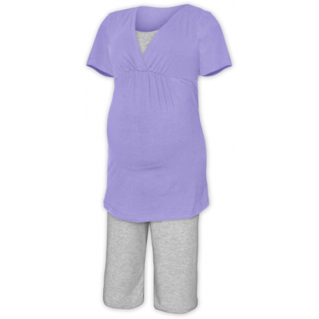 Pyžamo pro těhotné a kojící matky KR - Šeříková