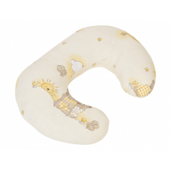 Kojící polštář “Medvídek na žebříku” – Žlutá (Ecru)