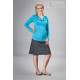 Elegantní těhotenská sukně DENIM - černá (melírkovaná)