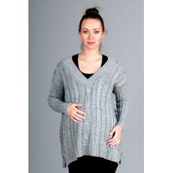 Oversize svetr Copánek - Světle šedá