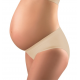 Spodní antibakteriální těhotenské kalhotky nízké - Béžová