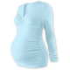 BARBORA Těhotenská tunika s V výstřihem, DR - Světle modrá