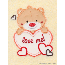 Dětská chlupatá deka Bobas Fashion Medvěd - béžová