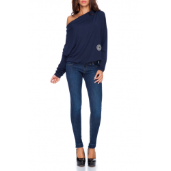 Halenka/Tričko „VODA“ s aplikací - Granát (Tmavě modrá)