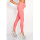 Dámské bavlněné legíny - korál