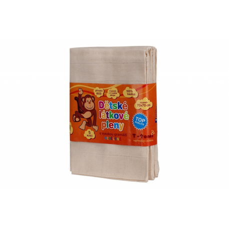 Látkové TETRA pleny NEBĚLENÉ, sada 5 kusů - TOP KVALITA