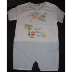 Dětský overal Best Surfer - bílá/světle modrá - vel.74/80