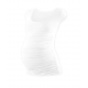 Těhotenské tričko JOHANKA, mini rukáv – Bílá
