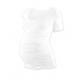 Těhotenské tričko JOHANKA, krátký rukáv - Bílá