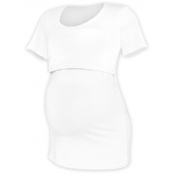 Tričko pro snadné kojení KATEŘINA, KR - Bílá