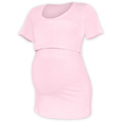 Tričko pro snadné kojení KATEŘINA, KR - Světle růžová