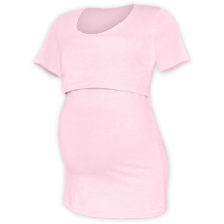 Tričko pro snadné kojení KATEŘINA, KR - Světle růžová